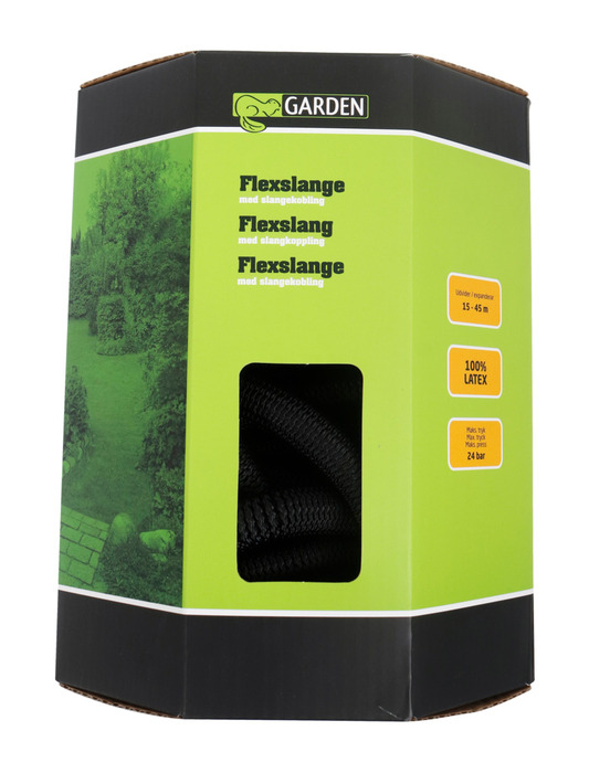 Flexslange med slangekobling 45 meter - Garden